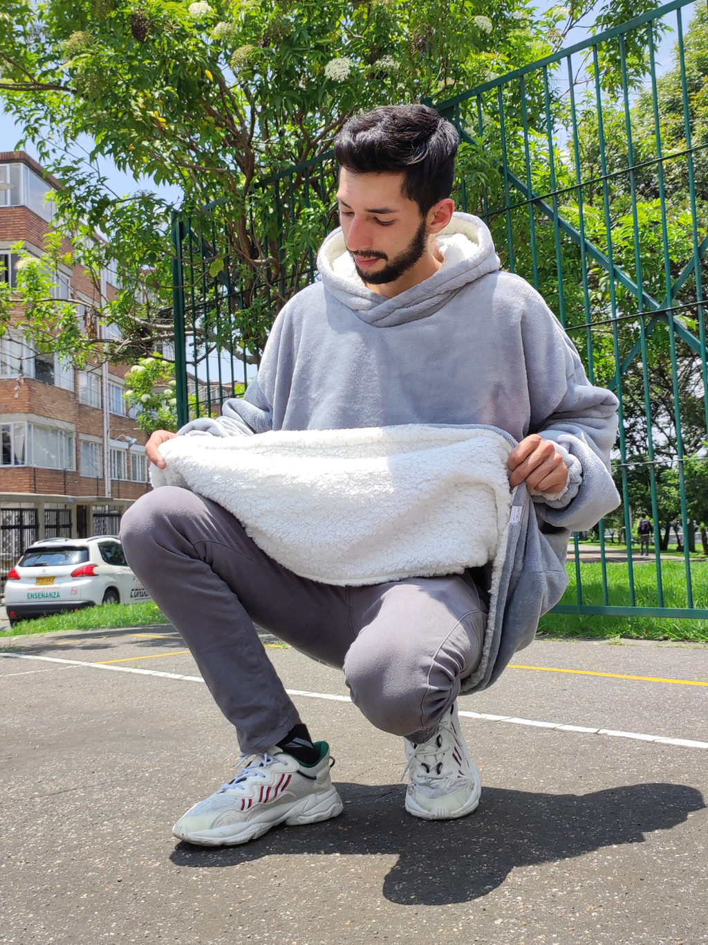 Buzo gigante cobija Gris