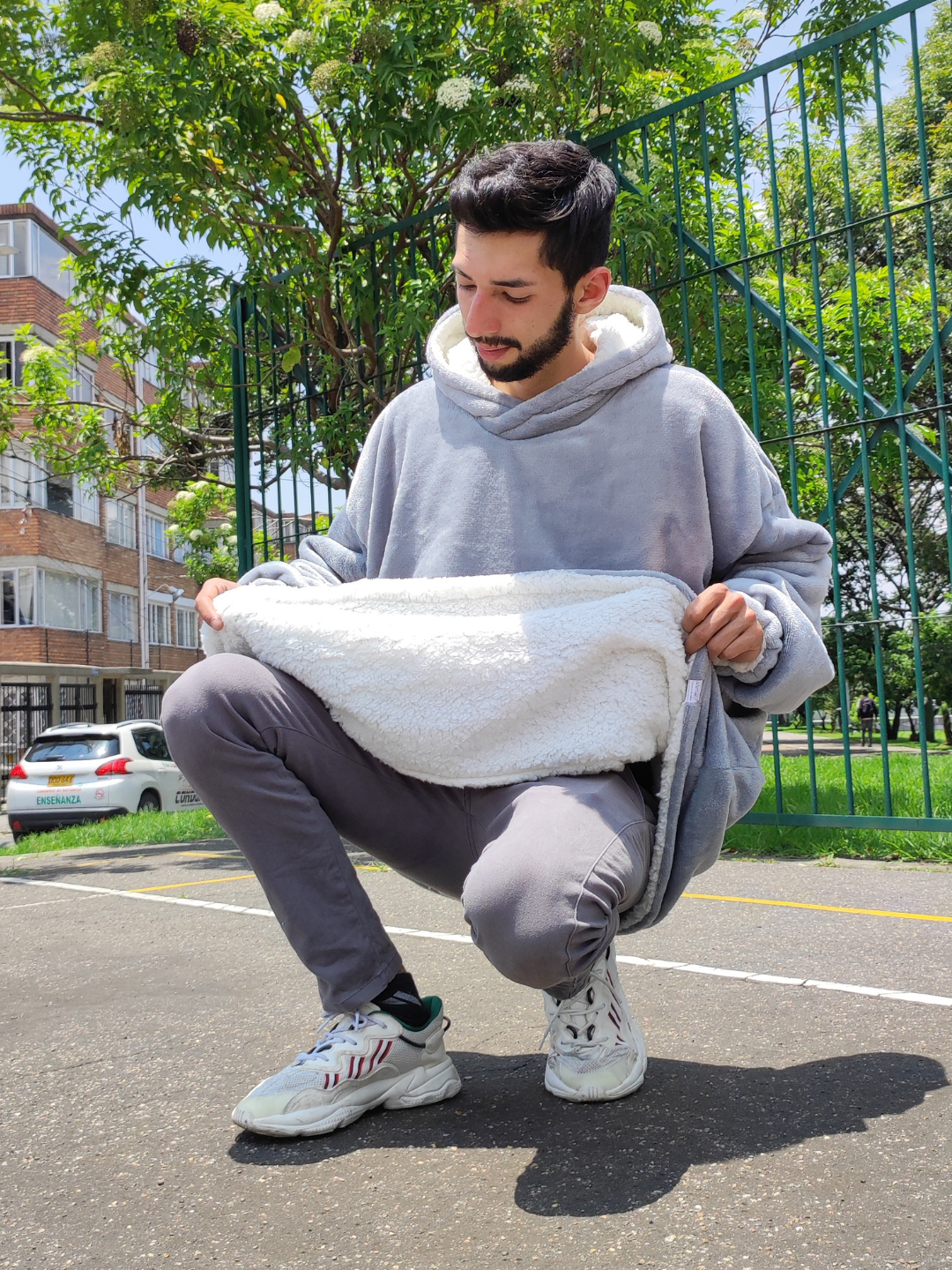 Buzo gigante cobija Gris