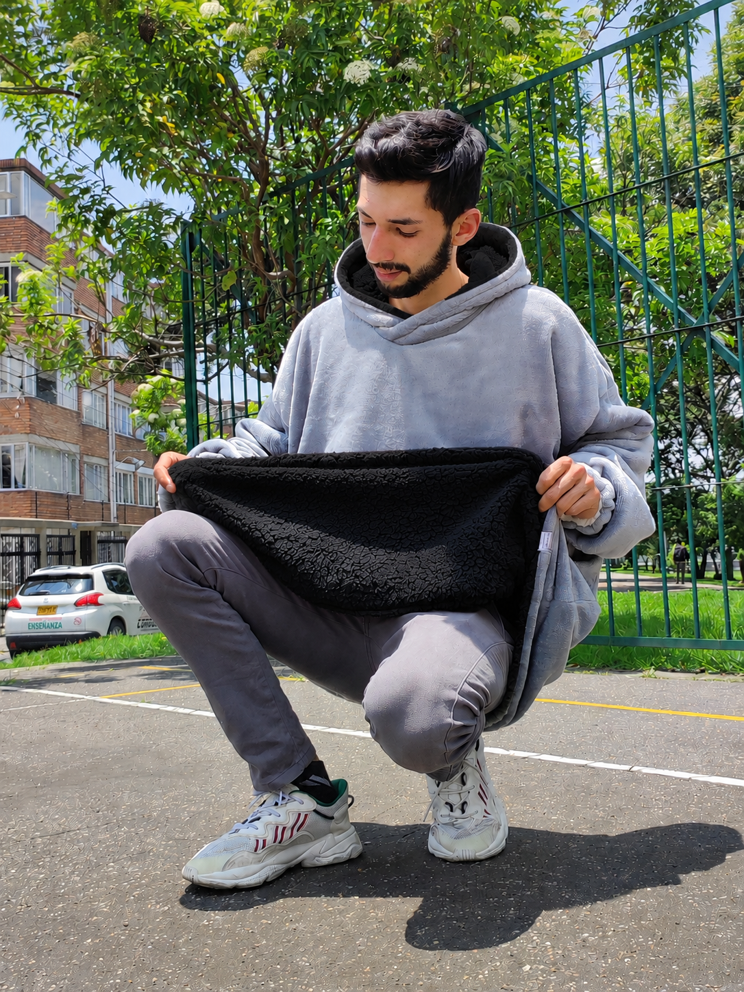 Buzo gigante cobija Gris