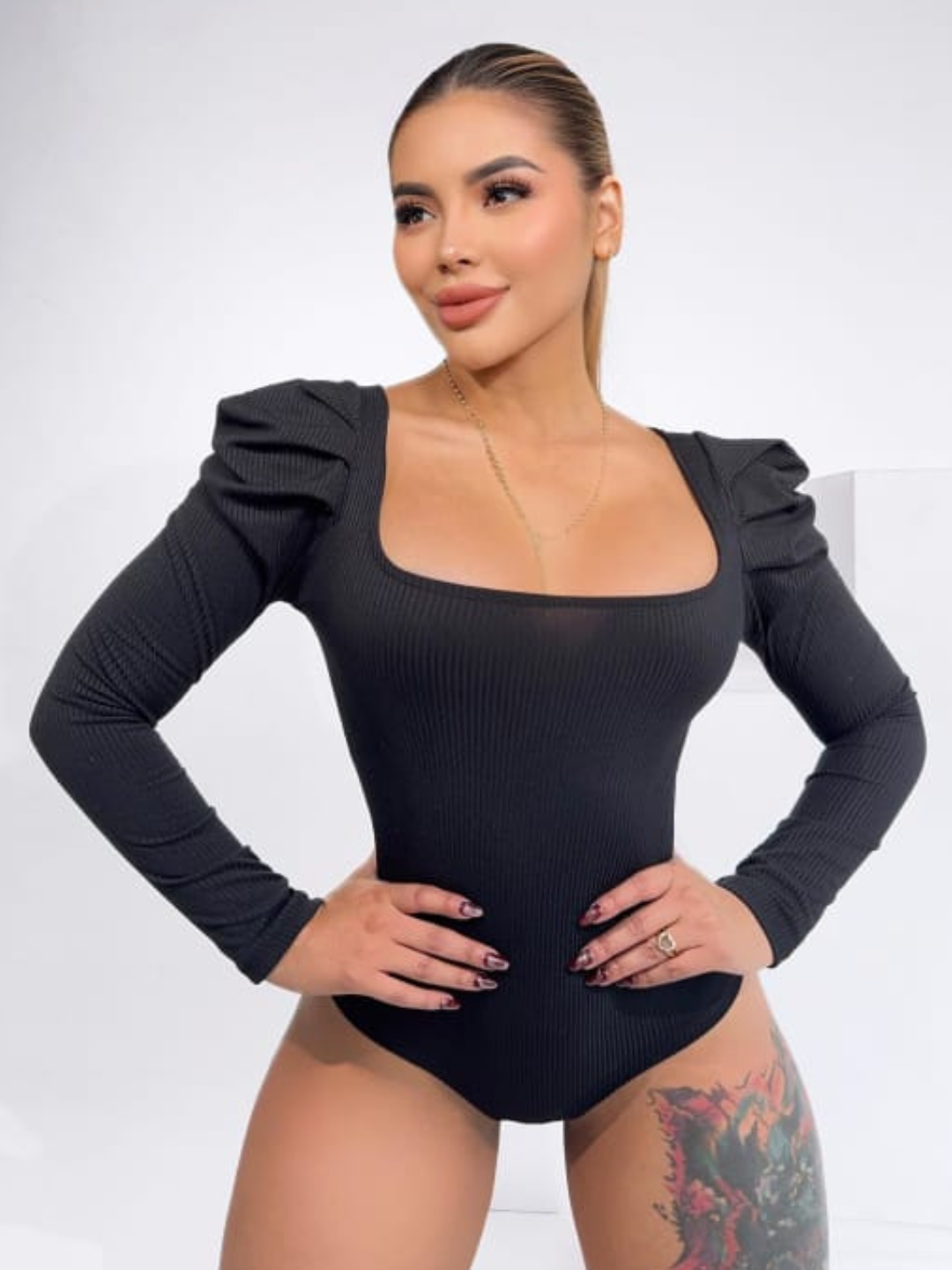 Body manga larga bombach