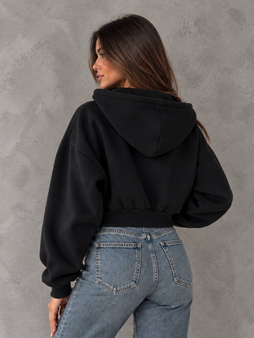 Chaqueta en algodon con capota