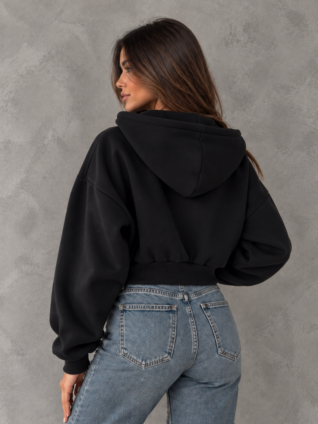 Chaqueta en algodon con capota