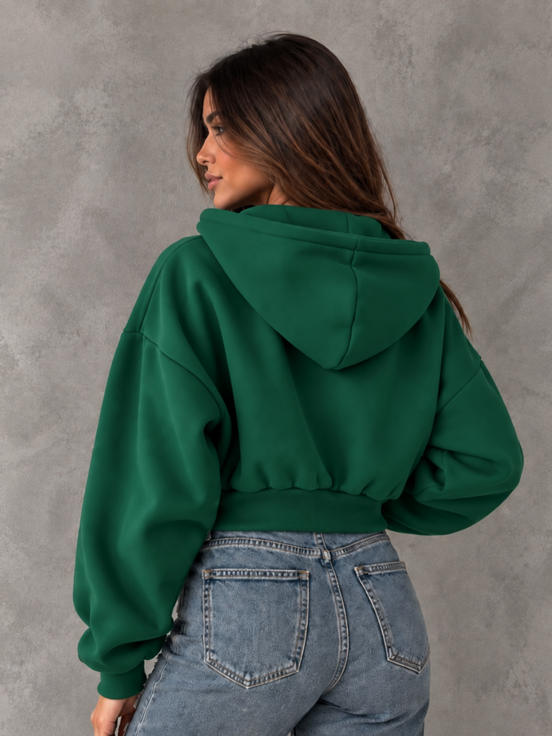 Chaqueta en algodon con capota