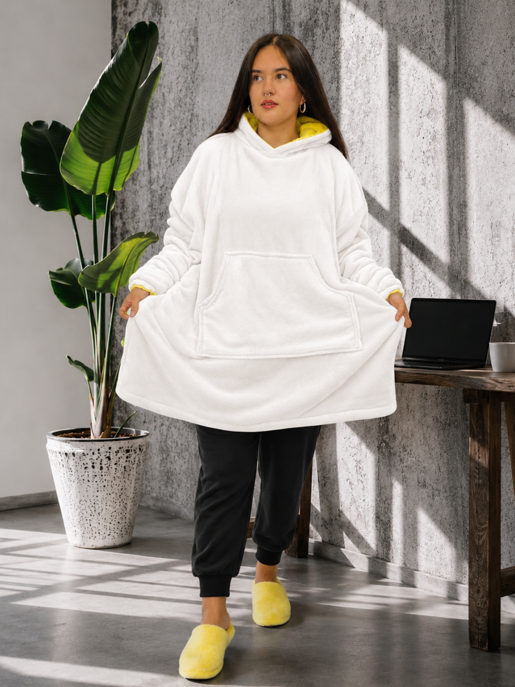 Buzo gigante cobija Amarillo