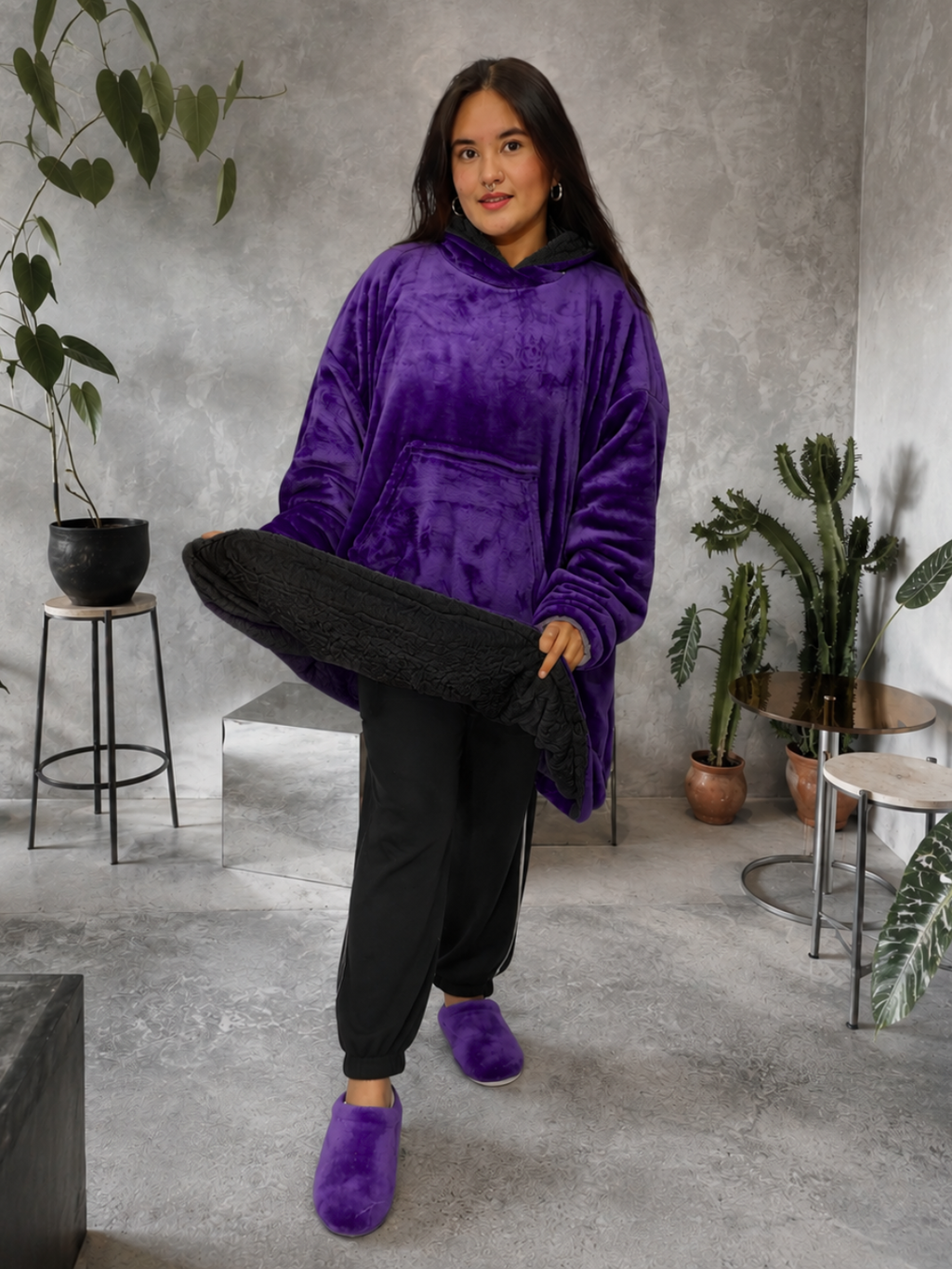 Buzo gigante cobija Morado