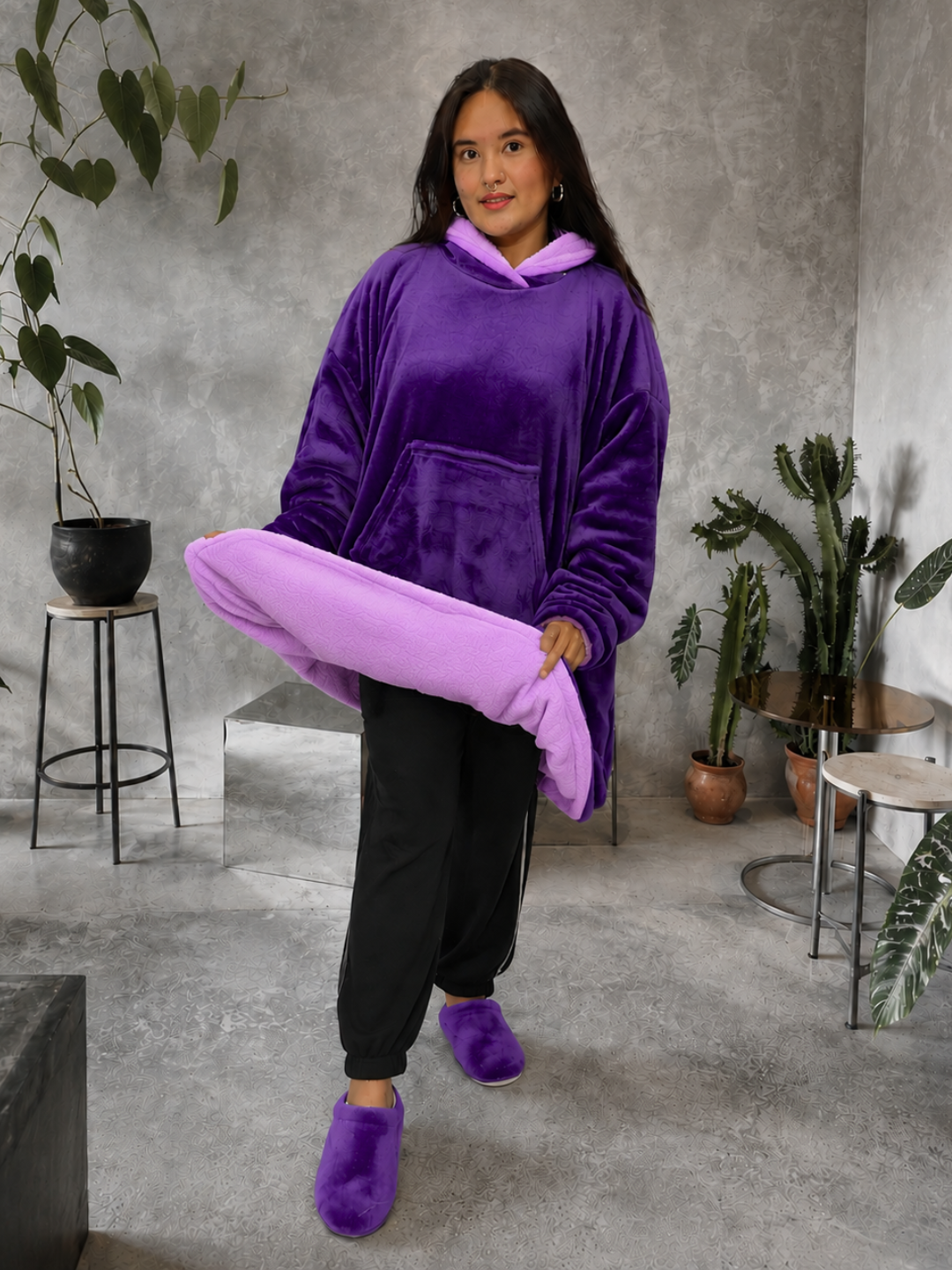 Buzo gigante cobija Morado
