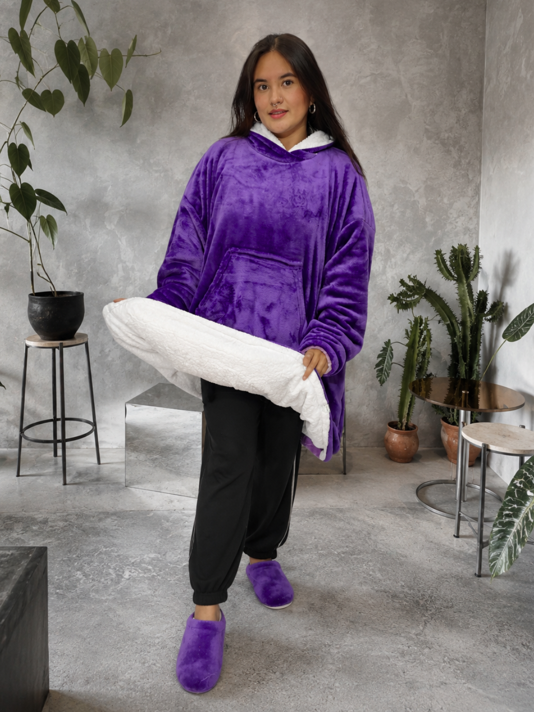 Buzo gigante cobija Morado