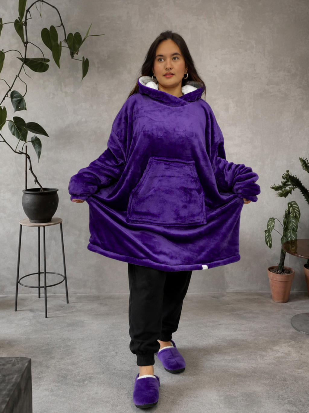 Buzo gigante cobija Morado
