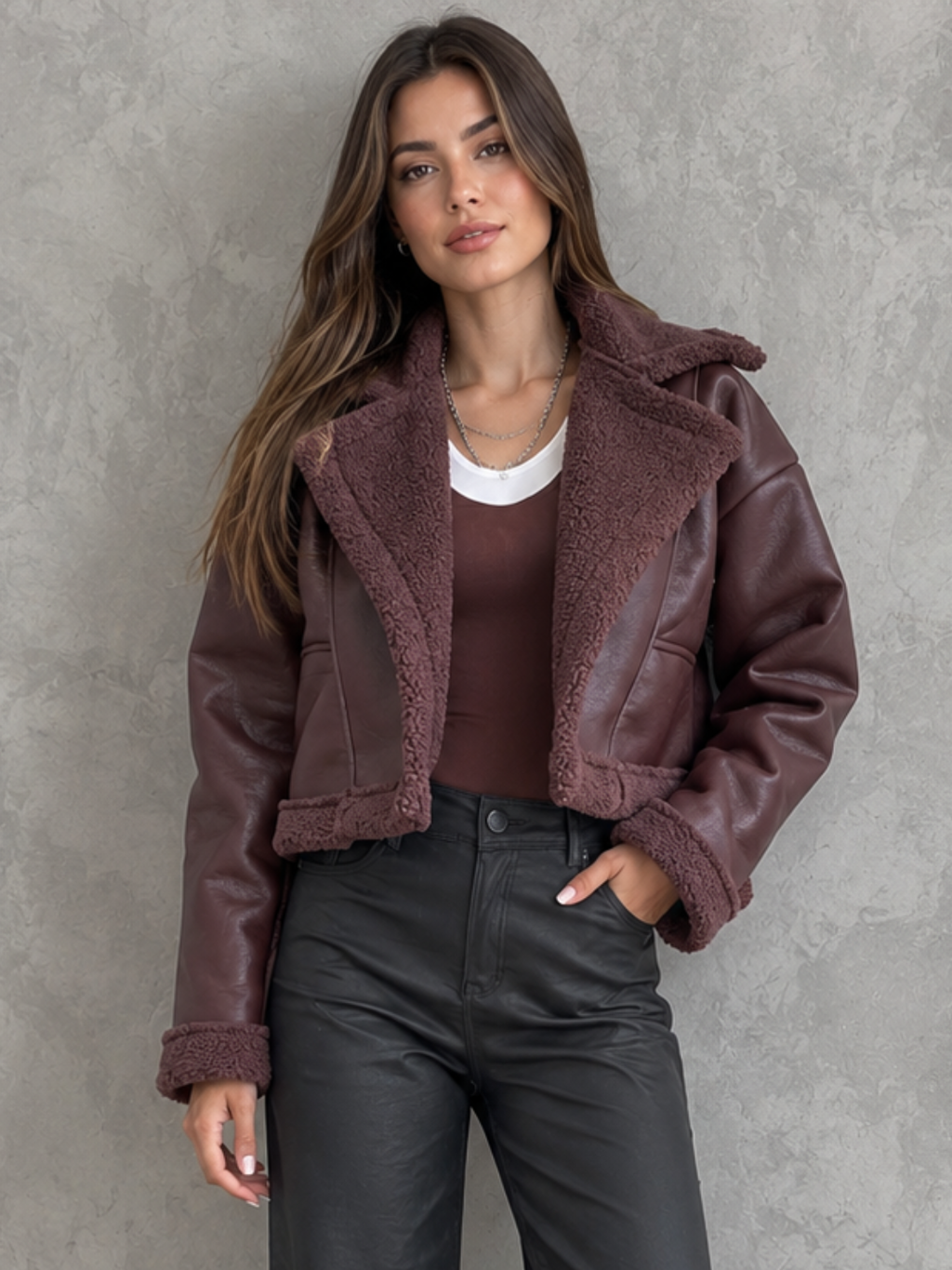 Chaqueta Cuero Ovejera