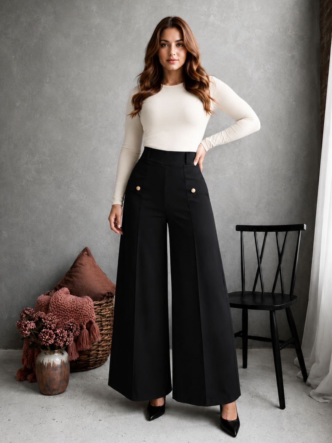 Pantalon Campana Licrado