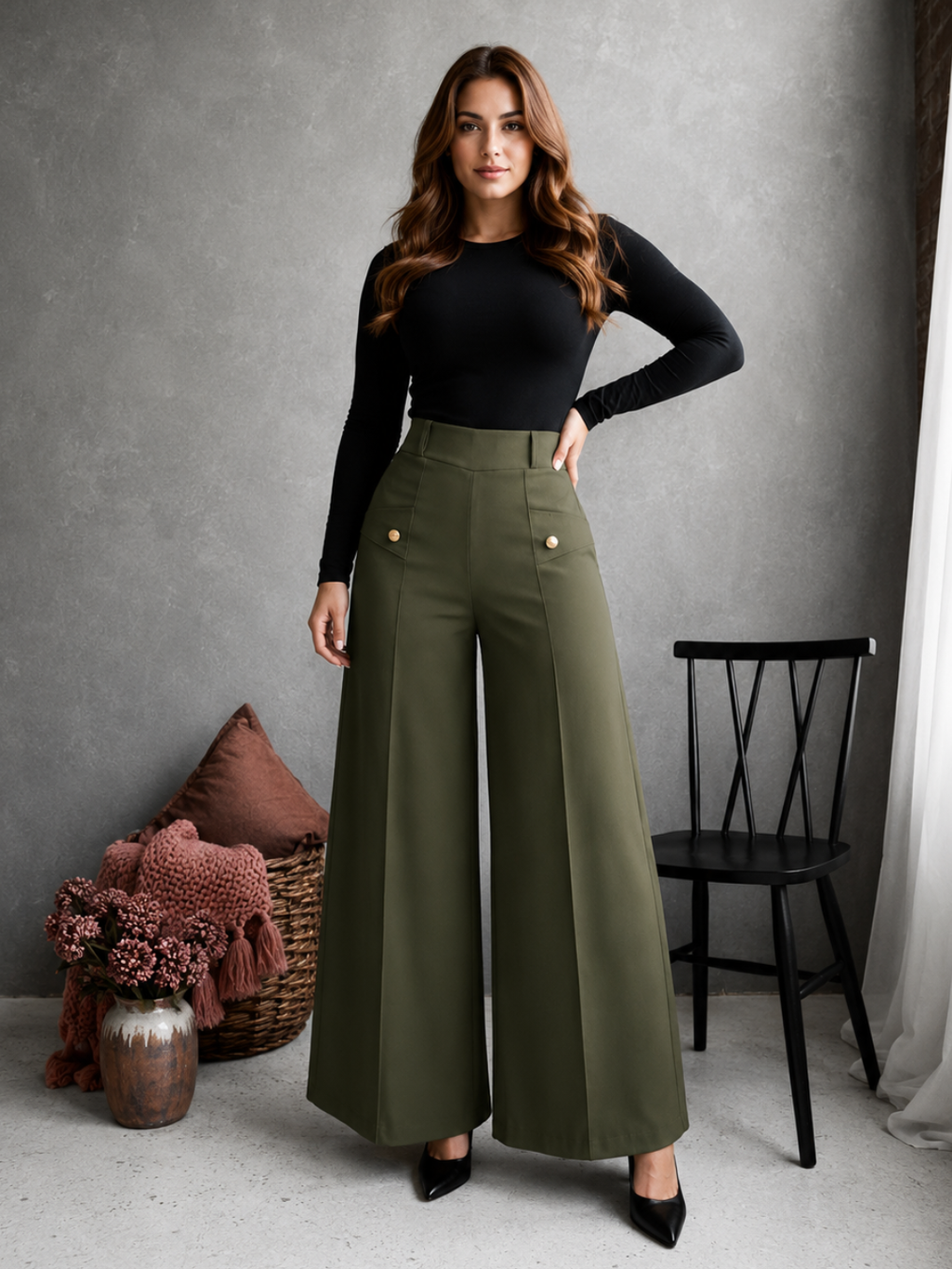 Pantalon Campana Licrado