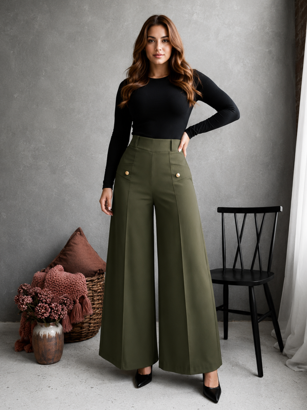 Pantalon Campana Licrado